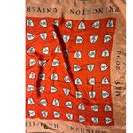 Princeton University Class of 1954 Fiftieth Reunion Silk Twill Scarf LG Square Orange Photo 2