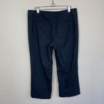 NY&CO Navy Pinstripe Cropped Dress Pants Size 10 Blue Photo 5