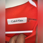 Calvin Klein Orange Sleeveless Layer Popover Dress 8 Photo 2