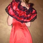 Handmade Lace Shawl Red Photo 1