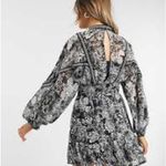 Topshop ASOS Monochrome Floral Print Dress Photo 3