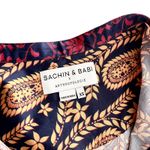 Sachin + Babi Celestine Paisley Print 3/4 Sleeve Tunic Shift Mini Dress Size XS Photo 8