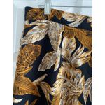 Pretty Little Thing  Womens 12 Black Palm Leaf Print Beach Flares Pants NEW Photo 1