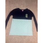 Lilly Pulitzer ‎ Finn Top Long Sleeve Multi Pineapple Party Graphic Size Xs Photo 3