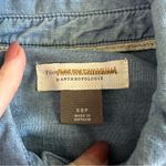 Anthropologie Pilcro Juni Ruffled Denim Button Down Shirt Photo 3