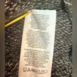 CAbi  Women’s Charcoal Grey Metallic PullOver Button Closure Poncho Sweater-S Photo 4