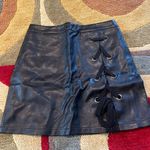 Robertson + Rodeo Mixology Black Faux Leather Mini Skirt High Waisted Lace Up XS Photo 0