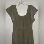 Universal Threads Universal Thread Army green Button-Front Mini Dress size small #720 Photo 3