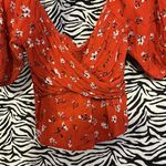 All in Favor  size small floral print blouse Photo 10