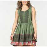 Matilda Jane  Dress Light Rising Sage Green Lace Fit & Flare Pockets Womens Large Photo 1