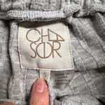 Chaser Grey Ribbed Knit Sweater Sweatpants Size Small with Pockets EUC Photo 3