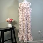 VTG Willow Creek Floral Cotton Gown Lounger Dress Cottagecore Medium M Made USA White Photo 1