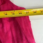 Lane Bryant  ruffle tank hot pink 20 plus casual business workwear layering Photo 6