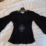 Black Beaded Women's Top cut Photo 9