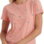 Lucky Brand  All Over Floral Pink Pulti Blouse Shirt Size XL EUC #0866-OAK Photo 1