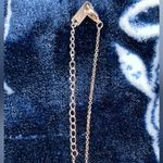 Garnet Gazelle Rose Gold Minimalist Initial Necklace Letter V Pink Photo 5