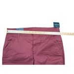 Eddie Bauer  Womens Size 18‎ Cropped Chino Pants Casual Crop Red Pink Photo 6