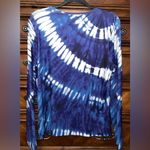 NWOT! Lands End Tie Dye Long Sleeve Swim Tee Rash Guard UPF50 Blue Size M Photo 1