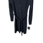 Uniform John Paul Richard Black‎ Cable Knit Long Sleeve Sweater Dress Size M Black Size M Photo 2
