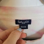 Splendid Pink White Tie Dye Crewneck Relaxed Fit Casual Sweatshirt Size Small Photo 1