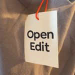 Open Edit  Mock‎ Neck Sleeveless Knit Top Crop Tank Neutral Everyday Chic Size S Photo 3