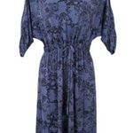 Soma S floral print lounge dress Pajama Sleepwear short sleeves tie waist Women Photo 0