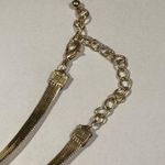 A New Day  Necklace~Gold Plate~Coral Medallion~Herringbone Chain Photo 3