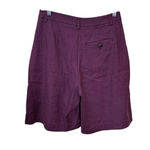 Anthropologie Anthropogie The Avery Pleated Trouser Shorts by Maeve Violet Maroon NWT Size 2 Photo 2