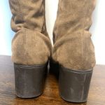 Breckelle's Faux Suede Leather Zip Closure Block Heeled Boots Size Brown 8M Photo 2