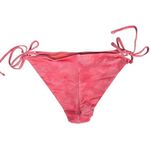 Aerie  Embroidered Tie Cheekier Bikini Bottom in Strawberry‎ M NWT Photo 1