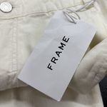 frame denim FRAME NWT Ecru Ivory High Waist Wide Leg Denim Pleated Front Chino Pants Photo 5