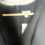 Loft  Ann Taylor Black Business Sleeveless Dress V-Neck NWT 4 Photo 2