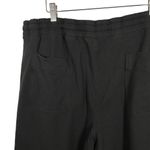 Daily Ritual Women’s Wide Leg Cropped Terry Cloth Pants in Black Size XXL Photo 9