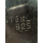 Green Chalcedony Gemstone 925 Sterling Silver Vintage Ring Size 5 Photo 8