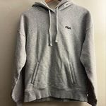 FILA  women grey hoodie super soft comfy cozy travel sporty M Photo 0