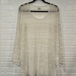 Tavik+ Cream Crochet Knit Swim Cover Up Size L Photo 4