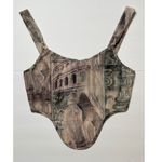 Pretty Little Thing Stone Renaissance Print Mesh Square Neck Dip Hem Corse… Photo 12