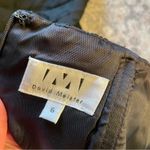 David Meister Vintage Brooch Embellished Embroidered Black Strapless Dress 6 Photo 2