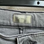 Mother The Dropout Last Chance Saloon Gray High Rise Size 25 Light Distress Black Photo 4