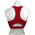 Outdoor Voices Red Scoop Neck Racerback Cutout Yoga Athletic Sports Bra Size S Photo 1