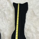 ASOS  Keely Black Faux Suede Block Heel Over The Knee Boots Photo 5