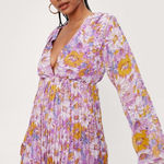 Nasty Gal  Pastel Sunflower Mini Plunge Dress‎ Photo 0