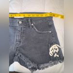 James Jeans  Dark Gray Lace-Up Denim Shorts Photo 5