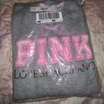 Love Shack Fancy PINK x  Oversized Crew Sweatshirt grey rare sold out S NWT logo Photo 0