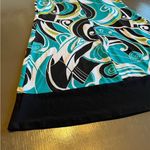 Wrapper  Black and‎ Green Abstract Dress Photo 3