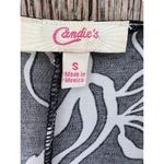 Candie's Vintage Y2K 2000s  Black White Floral O-Ring Short Sleeve Dress Small Photo 1