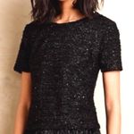 Anthropologie Tweed Blouse W/ Feathers Photo 0