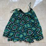 Show Me Your Mumu  NWOT Green Aztec Blouse Photo 3