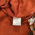 Lumiere Cold Shoulder Long Sleeve Floral paisley Orange Mini Dress Small NWT Photo 8