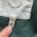 Aerie  The Chill Cozy Terry Cloth NIlICE Oversized Slouchy Sweatshirt Green S Photo 4